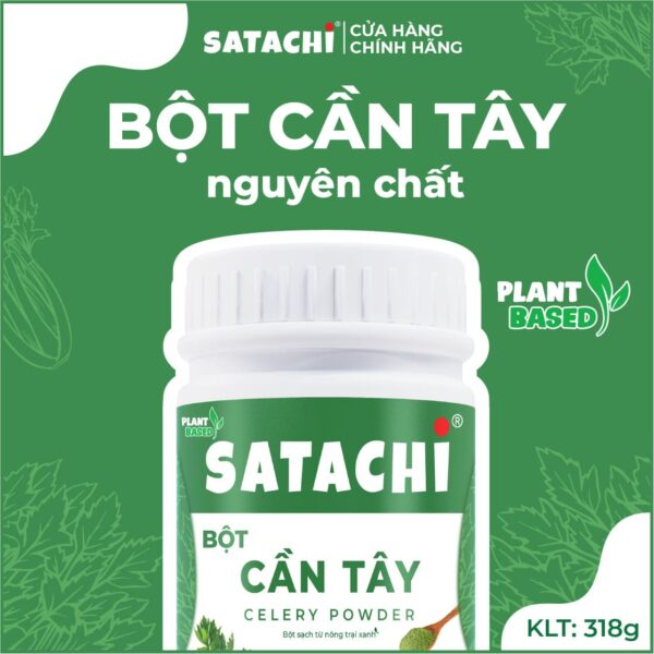<b>Bột Cần Tây SATACHI<br> nguyên chất</b><br>Hộp 98g & 318g - Hình ảnh 3