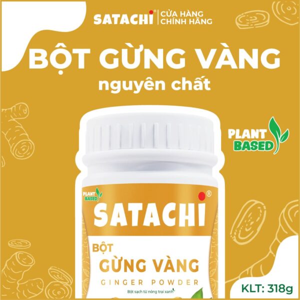 <b>Bột Gừng Vàng SATACHI<br> nguyên chất</b><br>Hộp 98g - Hình ảnh 3
