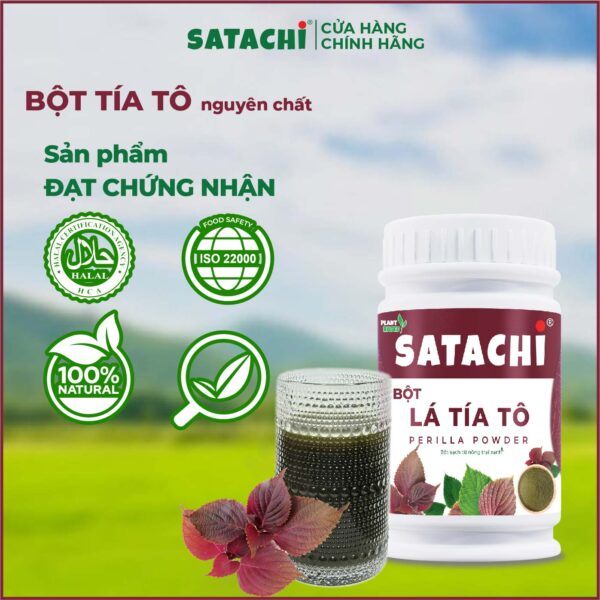 <b>Bột Tía Tô SATACHI<br> nguyên chất</b><br>Hộp 68g - Ảnh 4