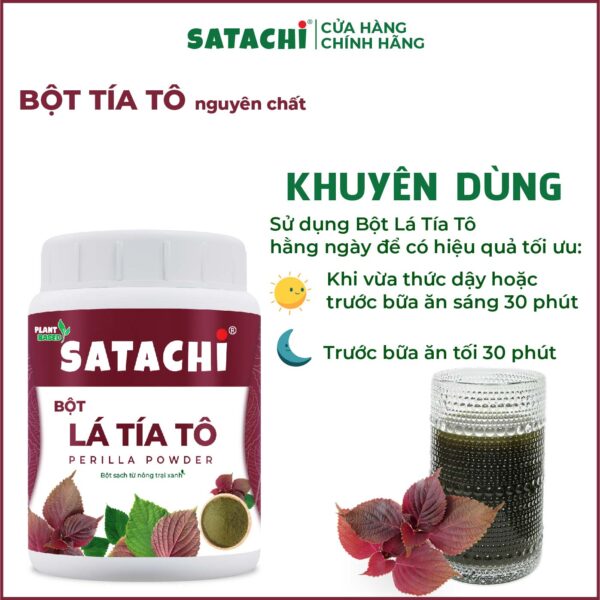 <b>Bột Tía Tô SATACHI<br> nguyên chất</b><br>Hộp 68g - Ảnh 8