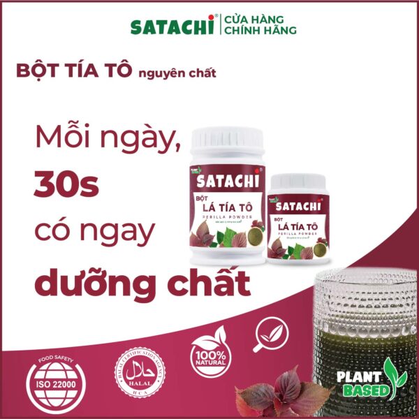 <b>Bột Tía Tô SATACHI<br> nguyên chất</b><br>Hộp 68g - Ảnh 9