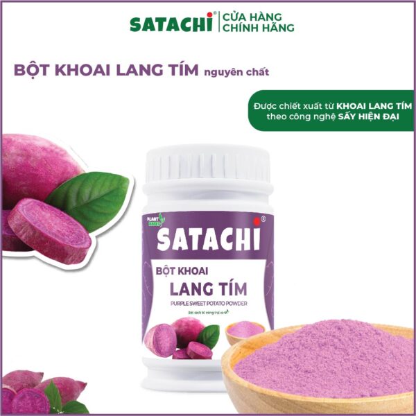<b>Bột Khoai Lang Tím SATACHI<br> nguyên chất </b><br>Hộp 418g - Ảnh 2