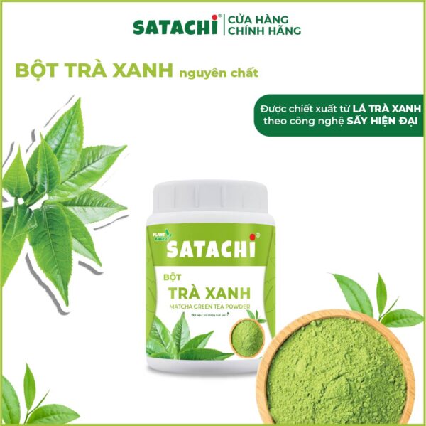 <b>Bột Trà Xanh Matcha SATACHI<br> nguyên chất</b><br>Hộp 98g - Hình ảnh 4