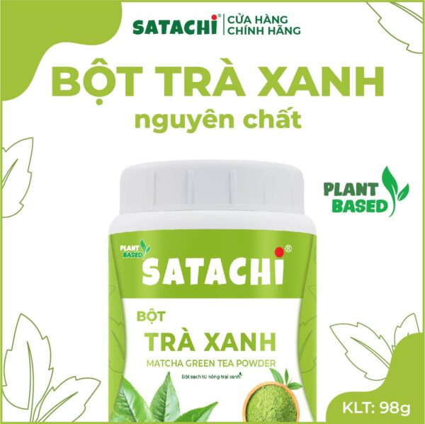 <b>Bột Trà Xanh Matcha SATACHI<br> nguyên chất</b><br>Hộp 98g - Hình ảnh 6