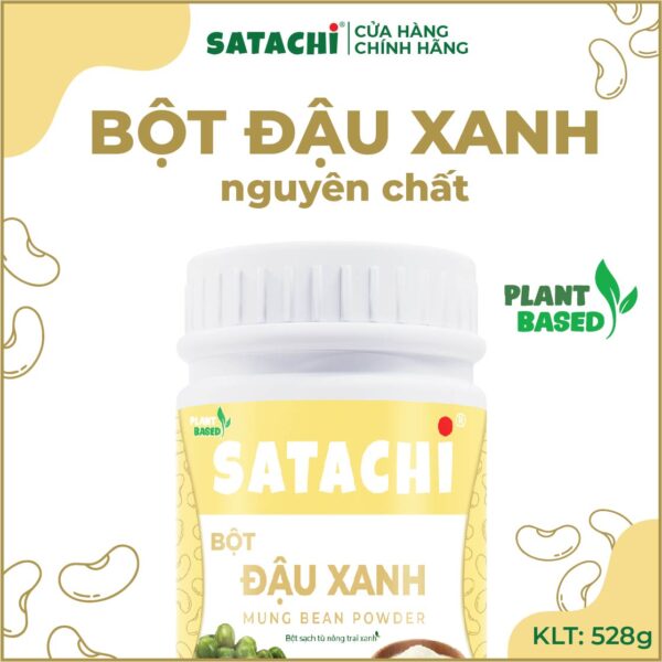 <b>Bột Đậu Xanh SATACHI<br> nguyên chất </b><br>Hộp 528g - Hình ảnh 4