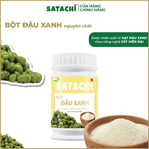 <b>Bột Đậu Xanh SATACHI<br> nguyên chất </b><br>Hộp 528g - Hình ảnh 6