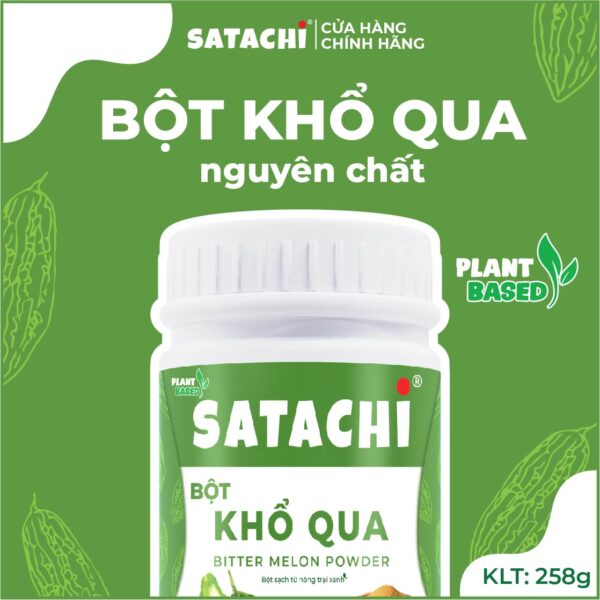 <b>Bột Khổ Qua SATACHI <br>nguyên chất</b><br> Hộp 258g