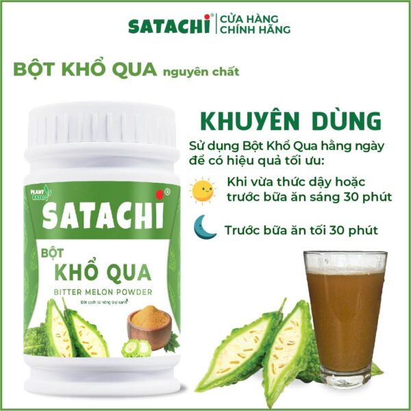 <b>Bột Khổ Qua SATACHI <br>nguyên chất</b><br> Hộp 258g - Hình ảnh 8