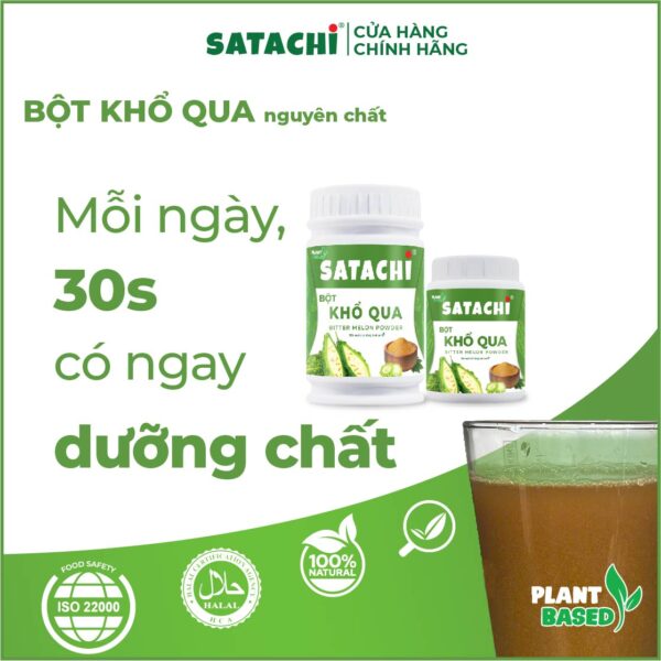 <b>Bột Khổ Qua SATACHI <br>nguyên chất</b><br> Hộp 258g - Hình ảnh 9