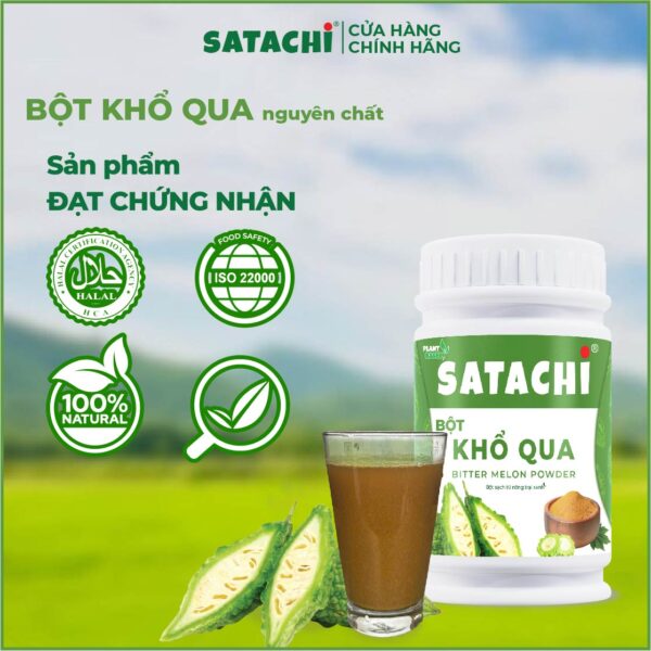 <b>Bột Khổ Qua SATACHI <br>nguyên chất</b><br> Hộp 258g - Hình ảnh 4