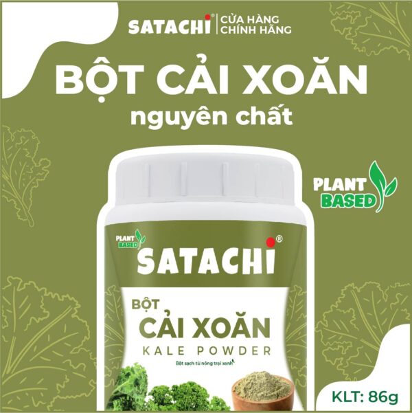 <b>Bột Cải Xoăn (Kale) SATACHI<br> nguyên chất</b><br>Hộp 86g