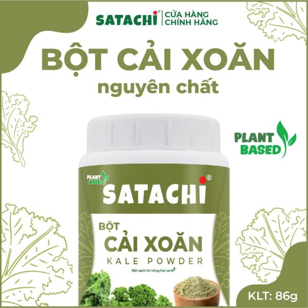 <b>Bột Cải Xoăn (Kale) SATACHI<br> nguyên chất</b><br>Hộp 86g - Hình ảnh 4