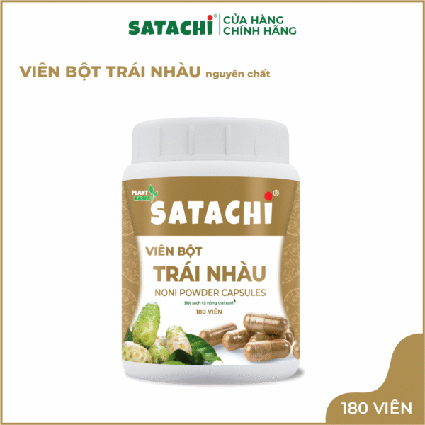 <b>Viên Bột Trái Nhàu SATACHI <br>nguyên chất</b><br>Hộp 180 viên - Hình ảnh 7