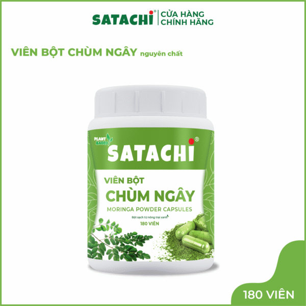 <b>Viên Bột Chùm Ngây SATACHI <br>nguyên chất</b><br>Hộp 180 viên - Ảnh 7
