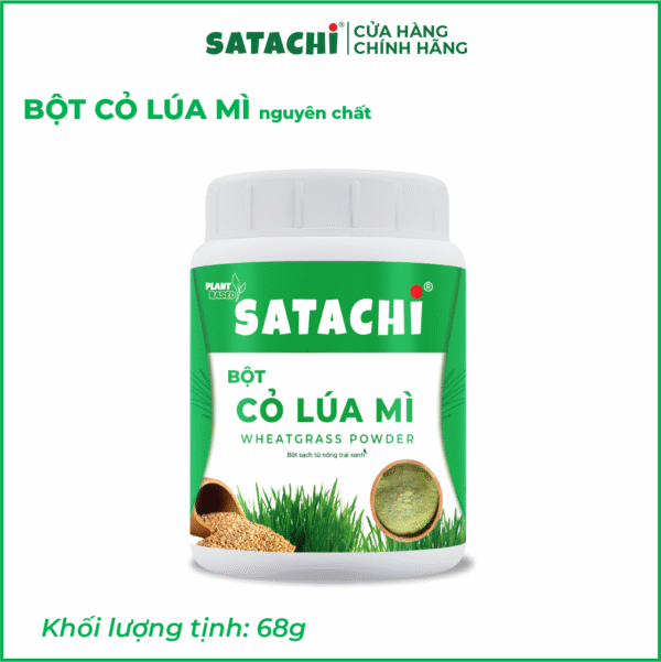 <b>Bột Cỏ Lúa Mì SATACHI<br> nguyên chất</b><br>Hộp 68g - Hình ảnh 7