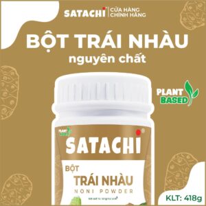 <b>Bột Trái Nhàu SATACHI <br>nguyên chất </b><br>Hộp 418g