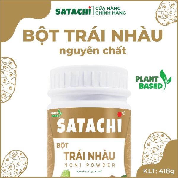 <b>Bột Trái Nhàu SATACHI <br>nguyên chất </b><br>Hộp 418g - Hình ảnh 6