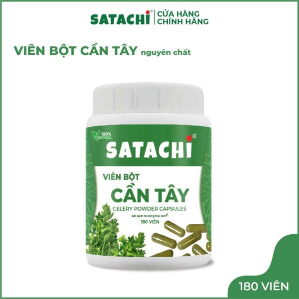<b>Viên Bột Cần Tây SATACHI <br>nguyên chất</b><br>Hộp 180 viên - Ảnh 7