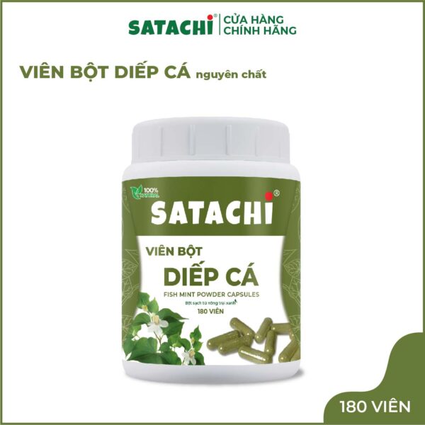 <b>Viên Bột Diếp Cá SATACHI <br>nguyên chất</b><br>Hộp 180 viên - Ảnh 7