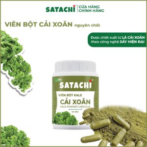 Alternative view of Viên Bột Cải Xoăn Kale SATACHI  nguyên chất Hộp 180 viên