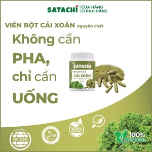 Viên Bột Cải Xoăn Kale SATACHI nguyên chất