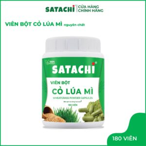 Viên Bột Cỏ Lúa Mì SATACHI nguyên chất