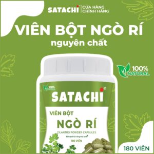 Viên Bột Ngò Rí SATACHI  nguyên chất  Hộp 180 viên