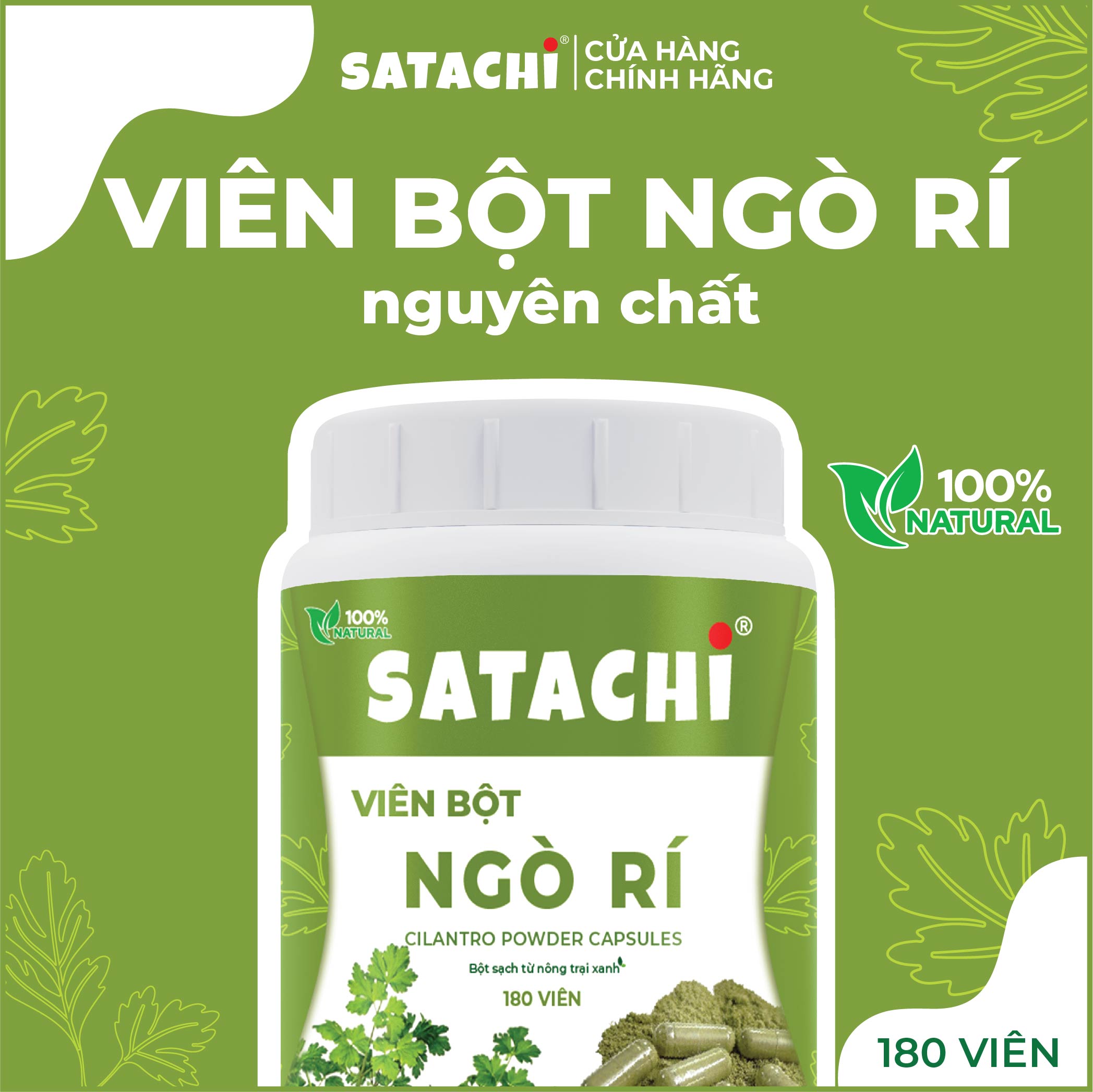 Viên Bột Ngò Rí SATACHI nguyên chất