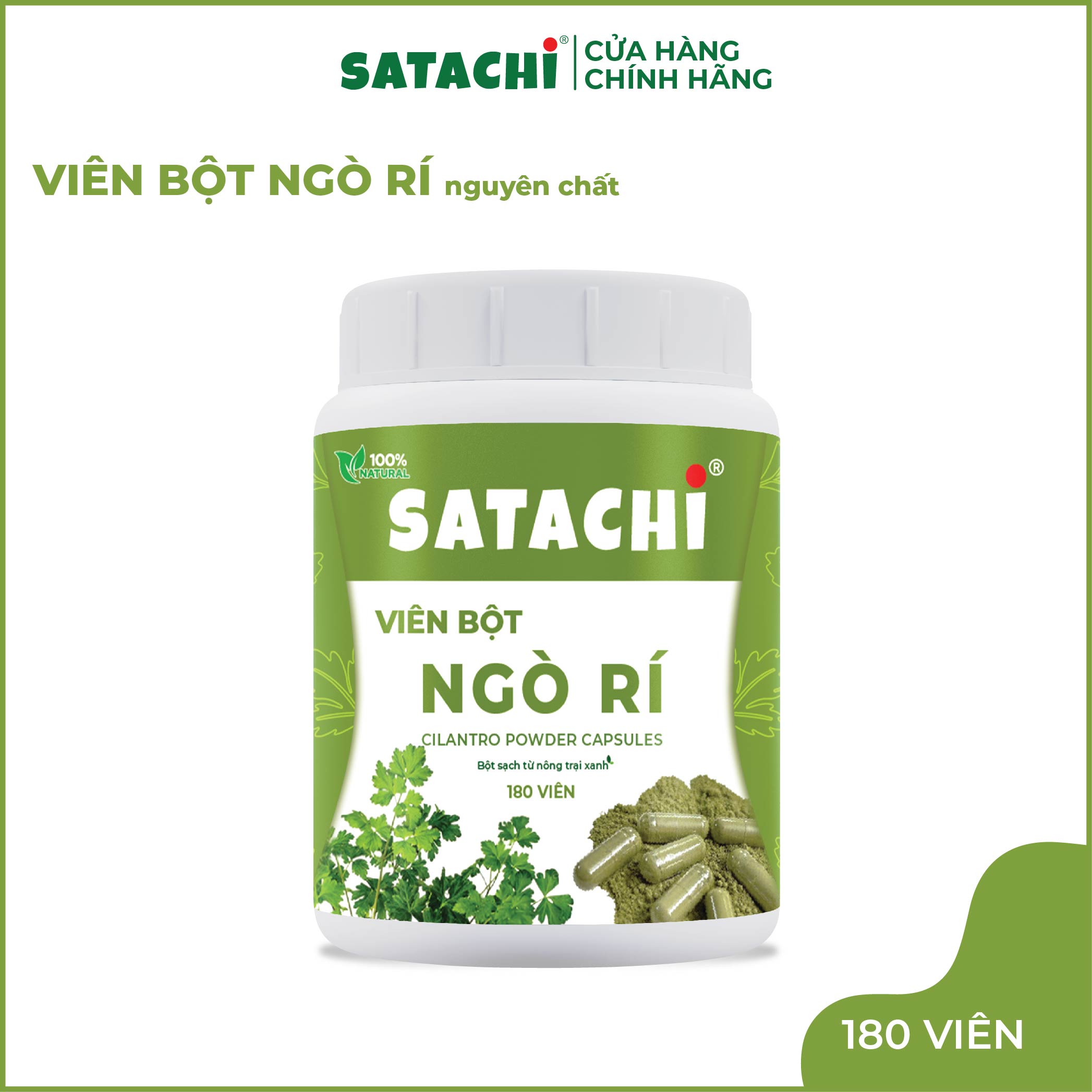 Viên Bột Ngò Rí SATACHI nguyên chất